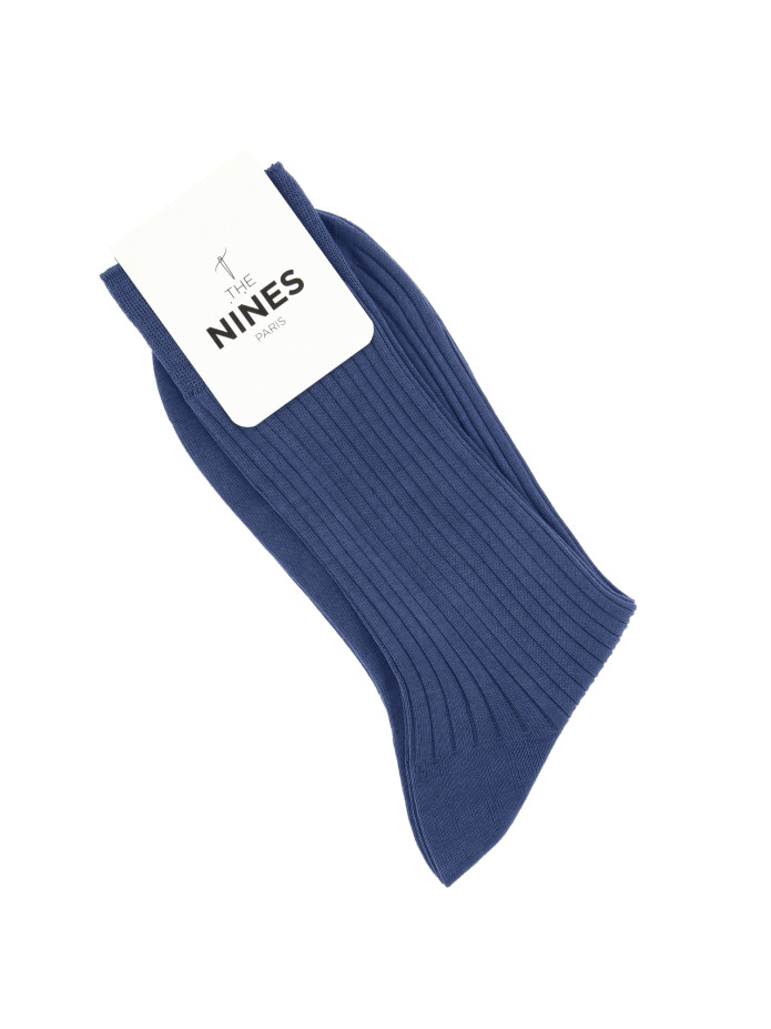 Sokken Schotse draad donkerblauw