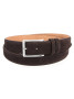 Donkerbruine suède riem Lino