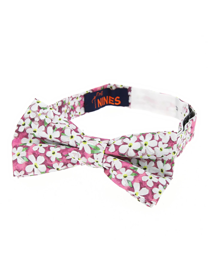 Liberty strikje roze met witte bloemen - Jasmijn