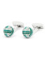 Manchetknopen bollen groentinten Cambon