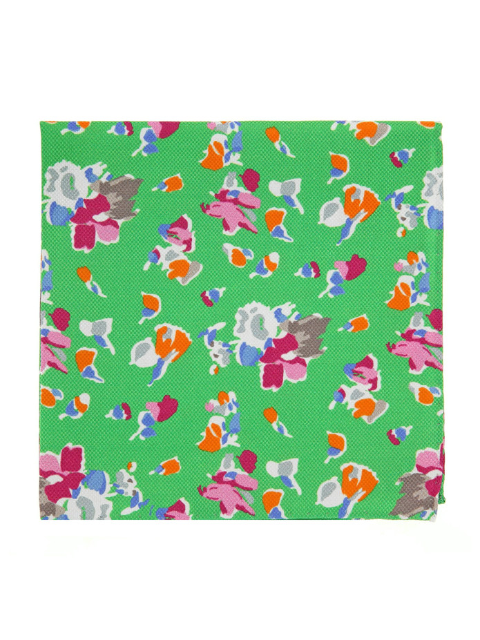 Pochette met groene bloemen