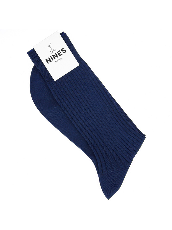 Sokken Schots garen saffier blauw