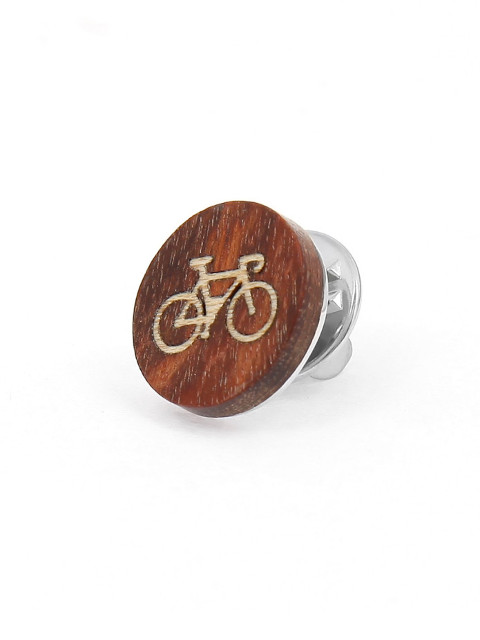 Pin's racefiets in hout