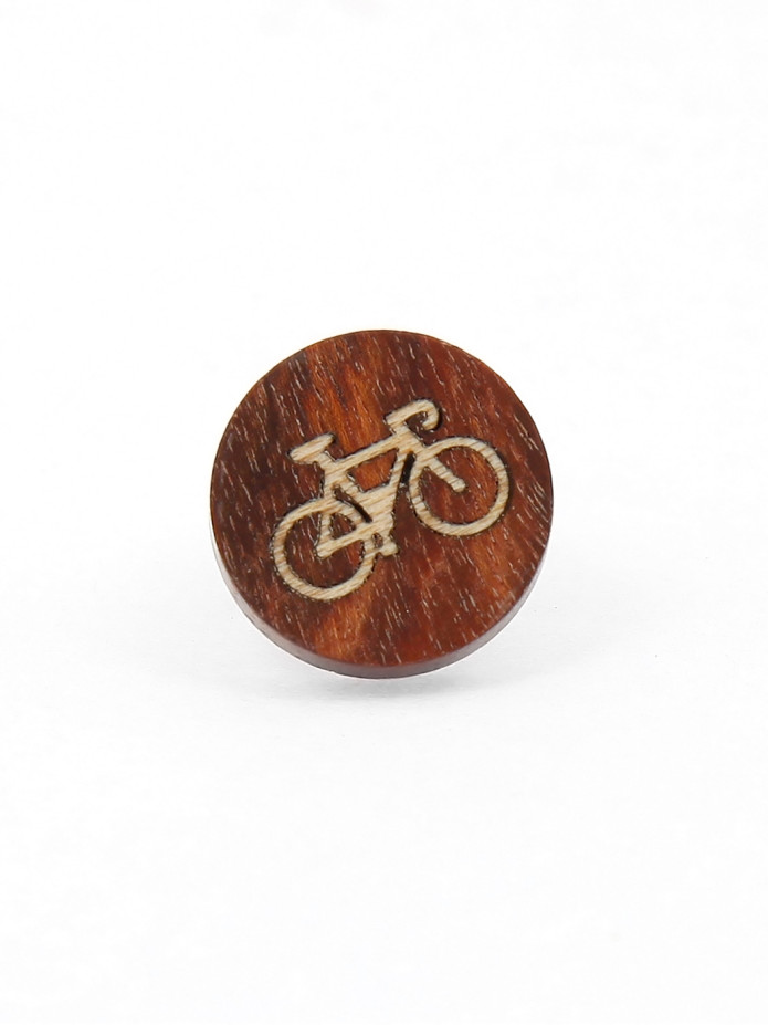 Pin's racefiets in hout
