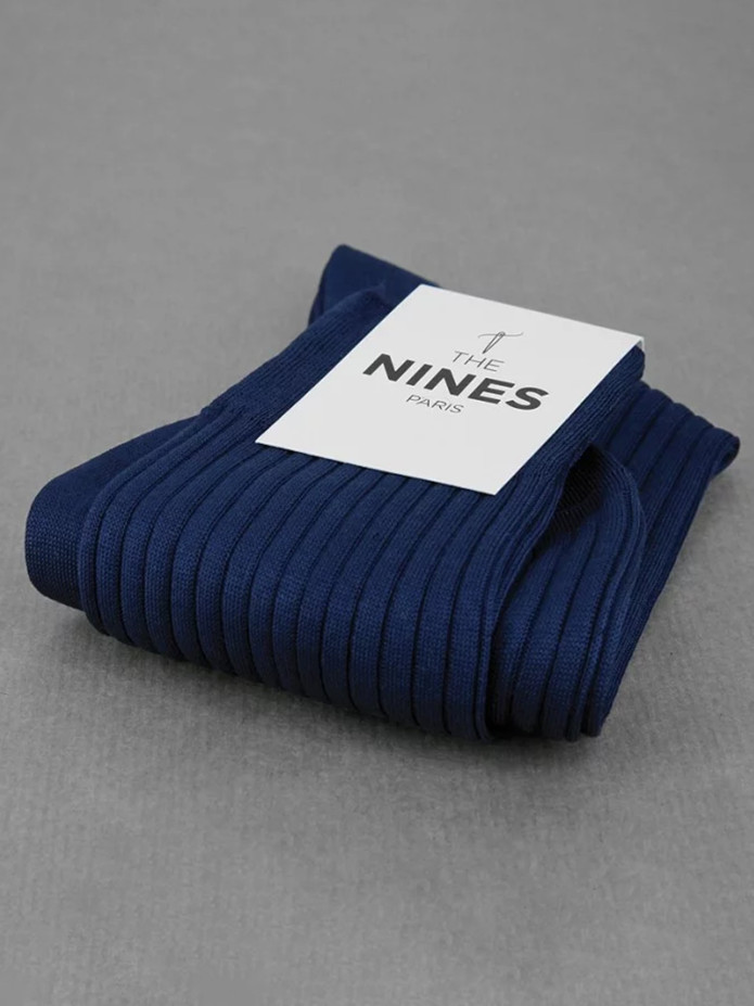 Sokken Schots garen saffier blauw