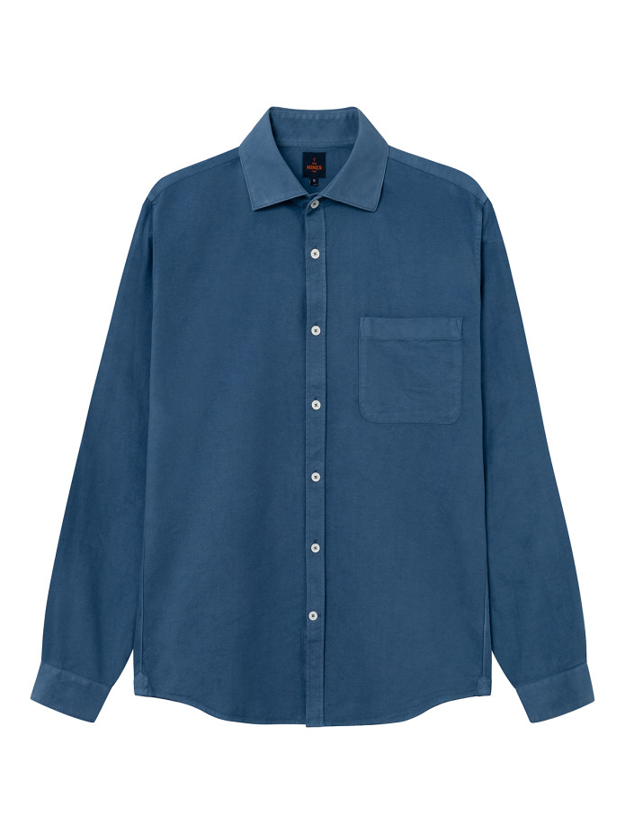 overhemd_italiaanse_kraag_oxford_bio_onweersblauw