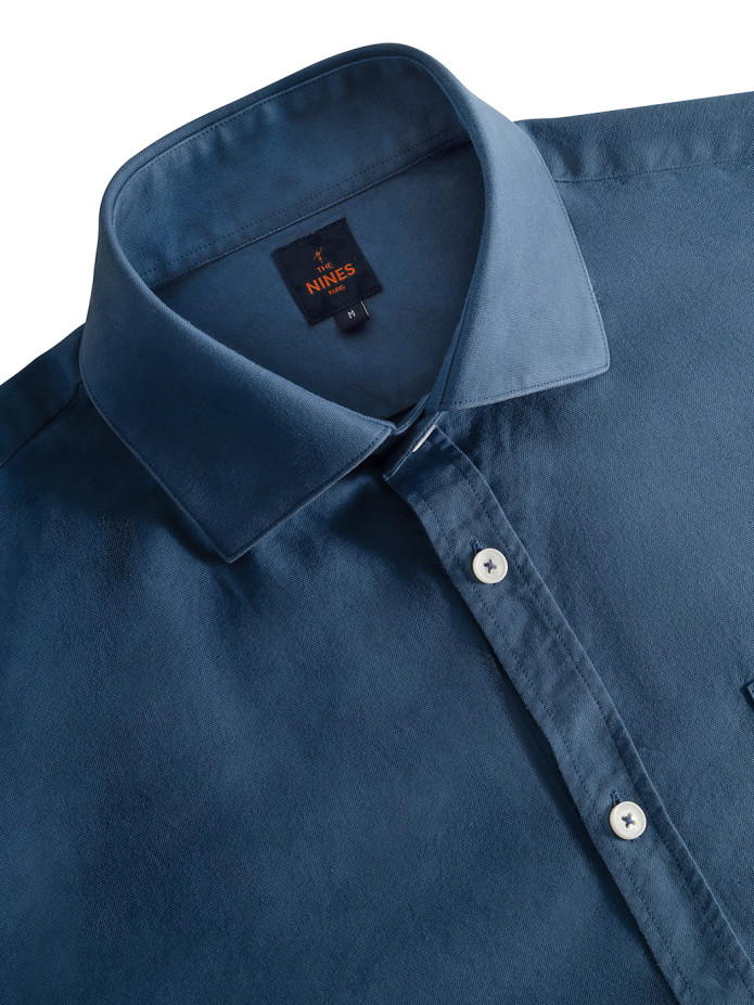 overhemd_italiaanse_kraag_oxford_bio_onweersblauw