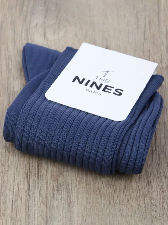 Sokken Schotse draad donkerblauw