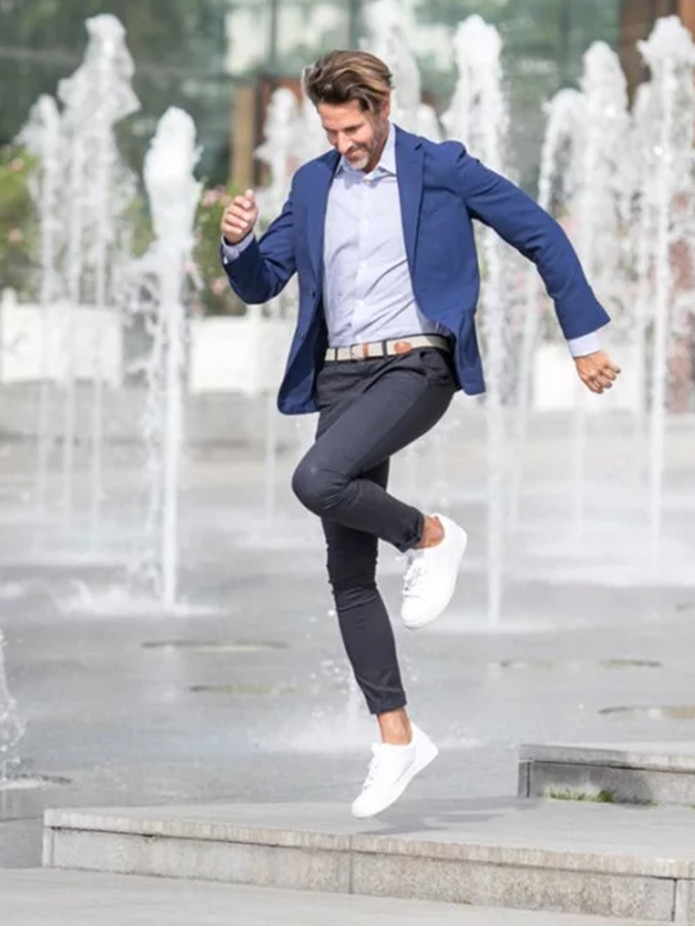 Elastische ecru riem - Rob III
