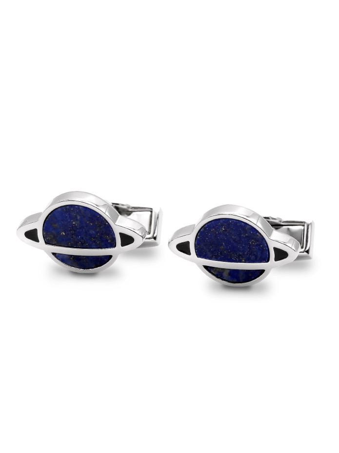 Manchetknopen Saturnus lapis-lazuli