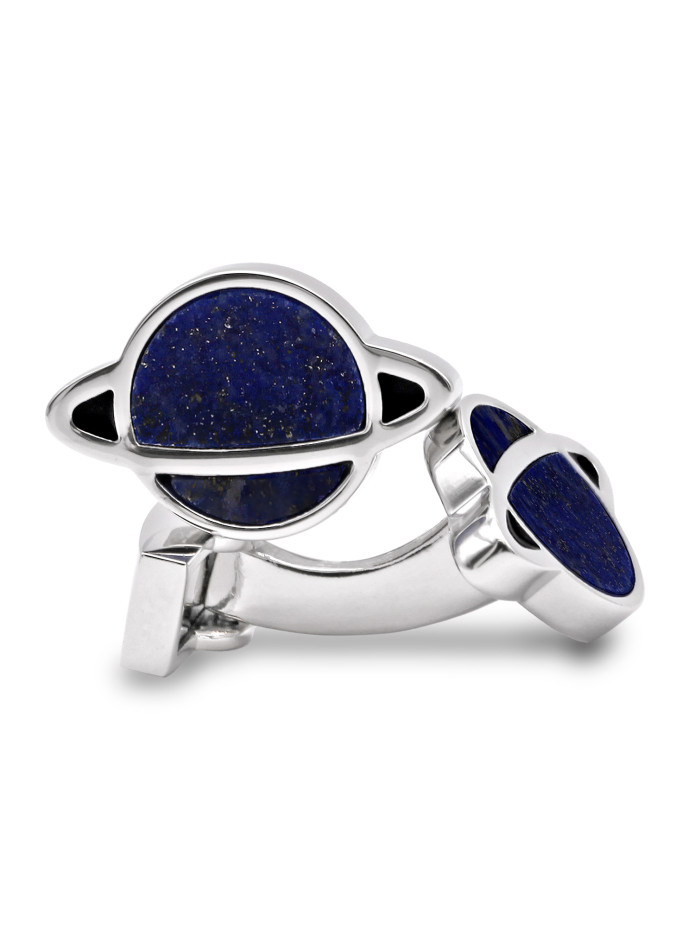 Manchetknopen Saturnus lapis-lazuli