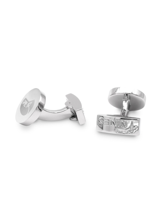 Zilveren kaas manchetknopen