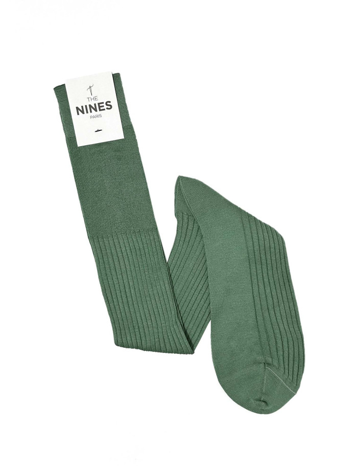 kniekousen groen Schots garen