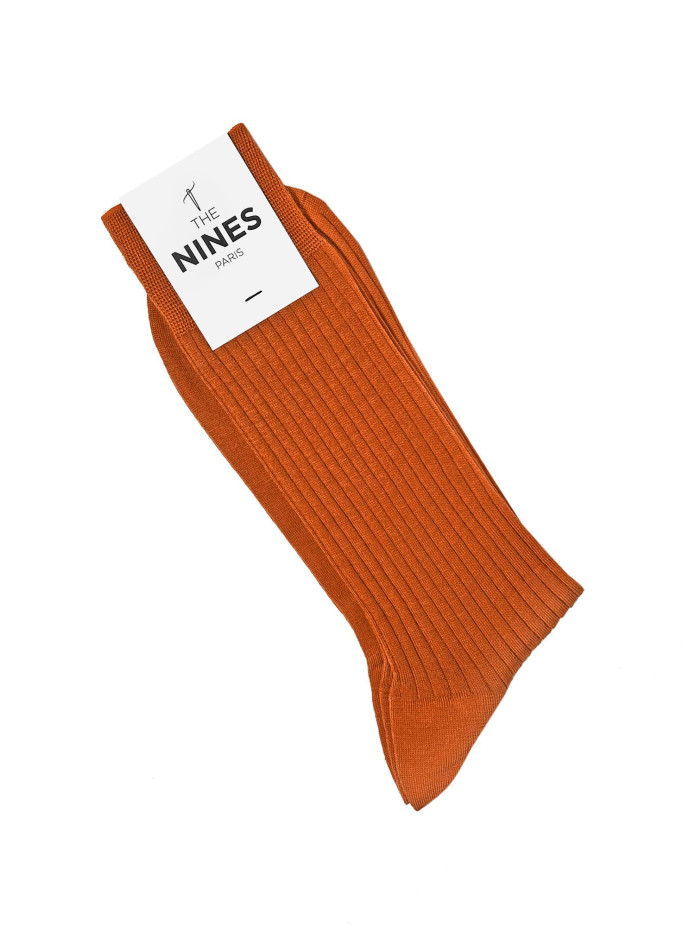 Sokken van scheerwol oranje