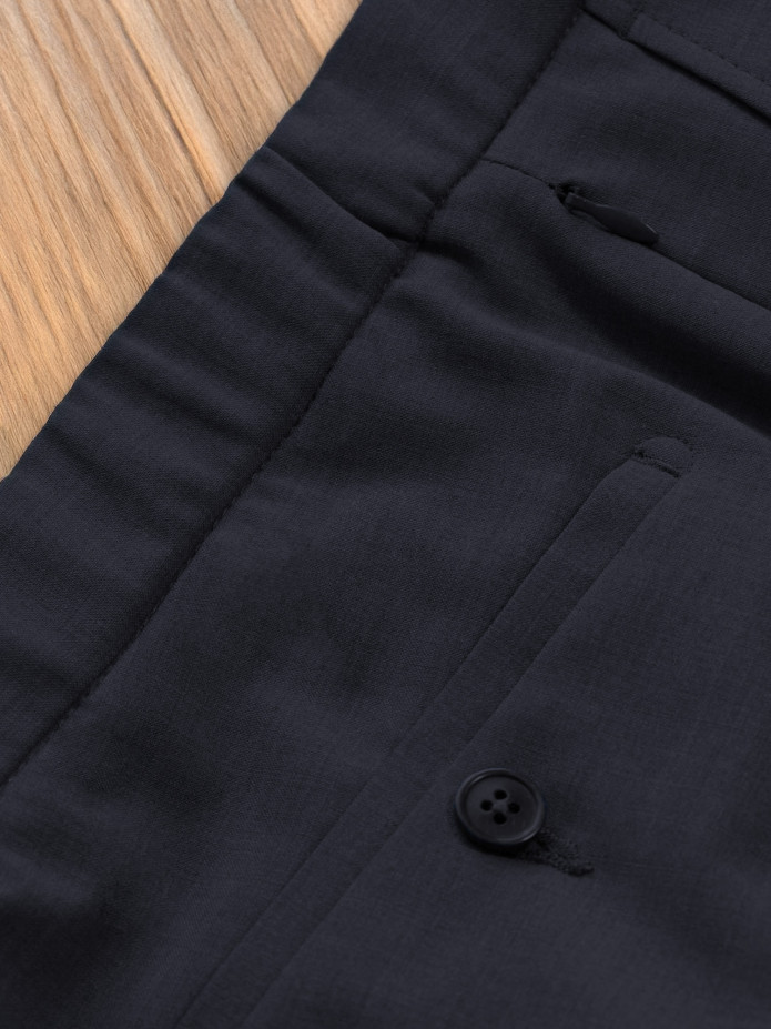 Technische pantalon marineblauw - Polyester en wol