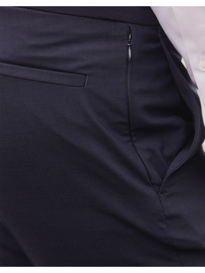 Technische pantalon marineblauw - Polyester en wol