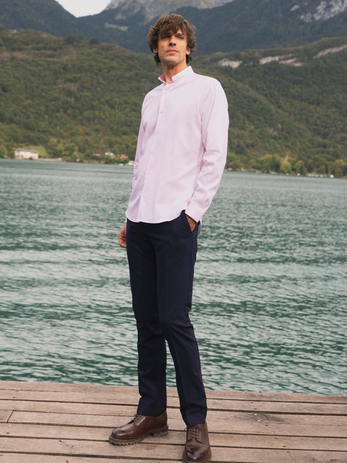 Technische pantalon marineblauw - Polyester en wol