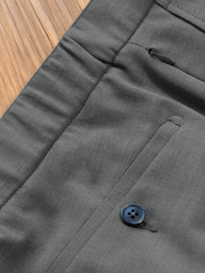 Technische broek grijs - Polyester en wol