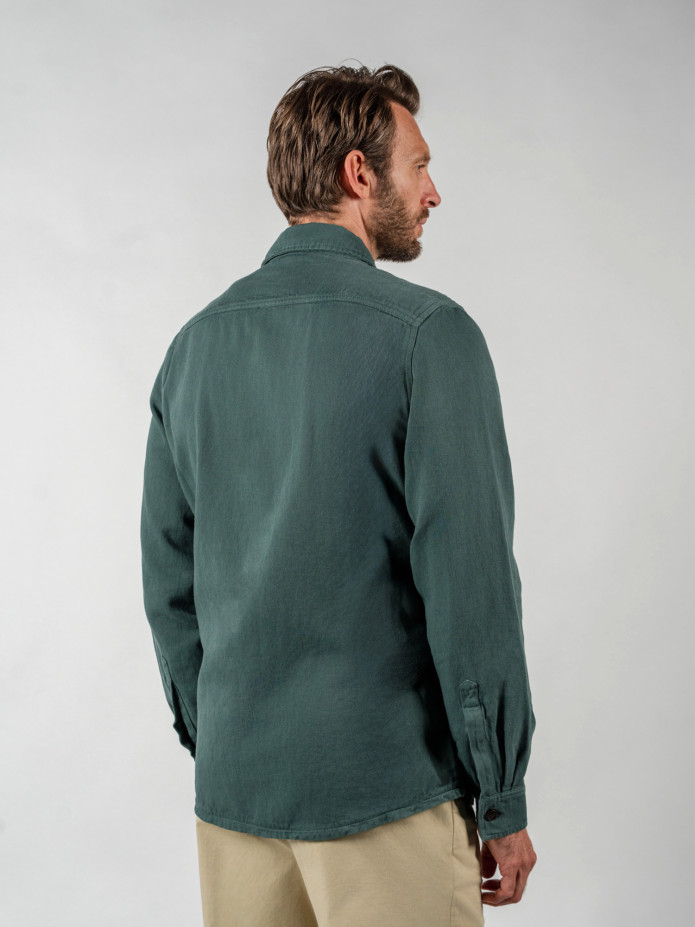 Groen trekking werkjasje
