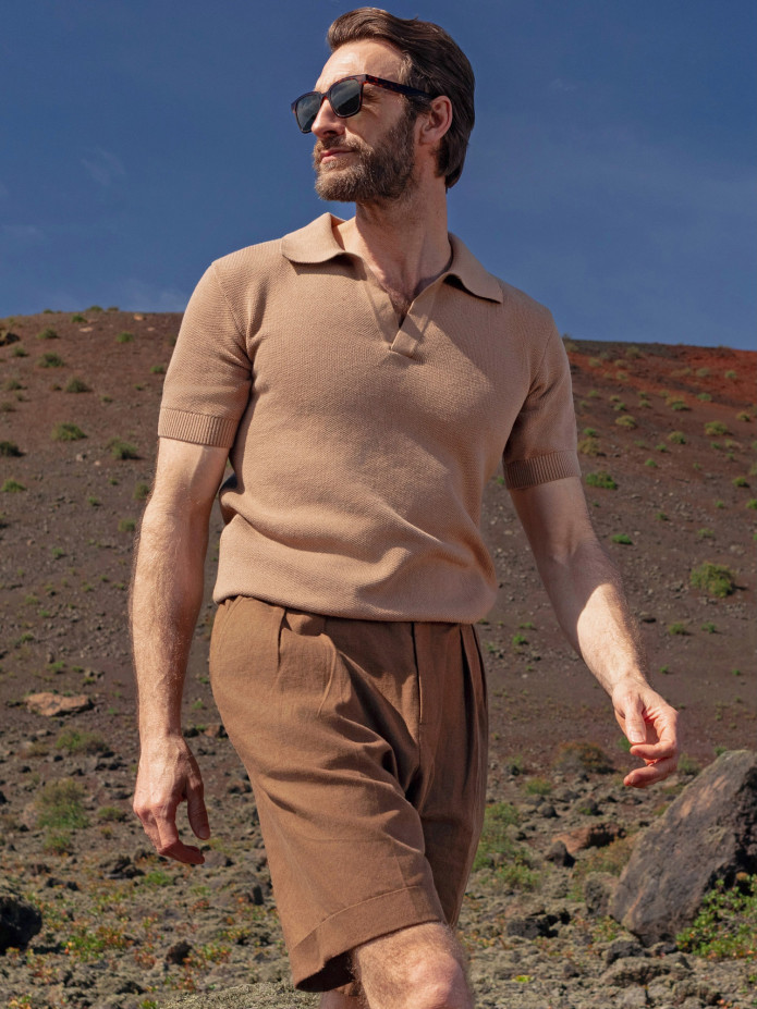 Polo Maille Nazaré Hazelnoot
