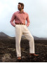 Broek met hoge taille ecru - Faro