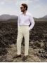 Pantalon met plooien beige - Braga