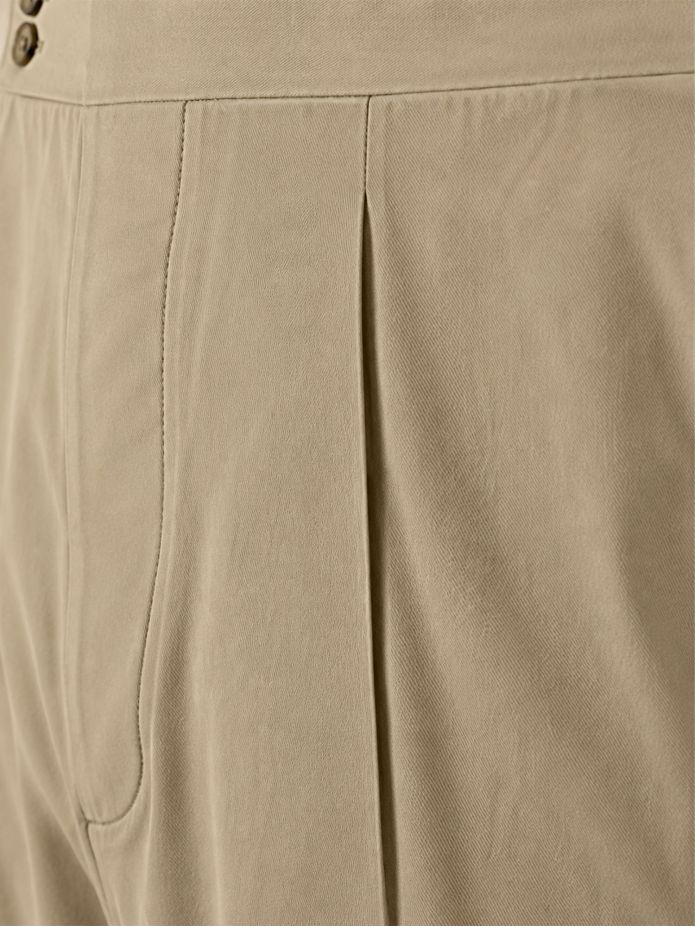 Taupe broek met plooien - Braga
