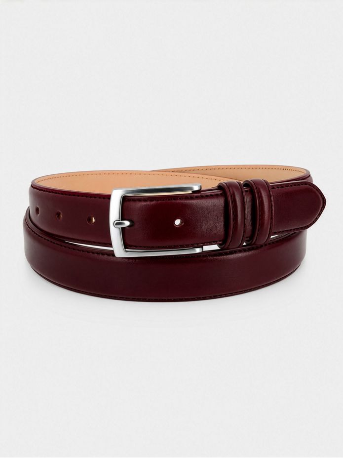 Leren riem bordeauxrood - Ugo