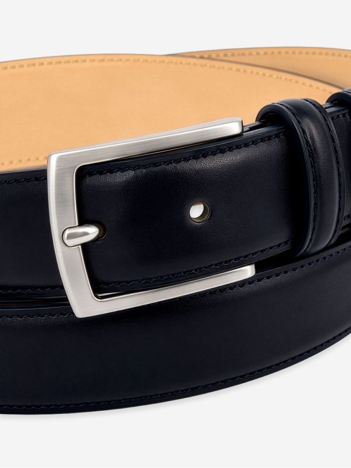 Leren riem marineblauw - Ugo