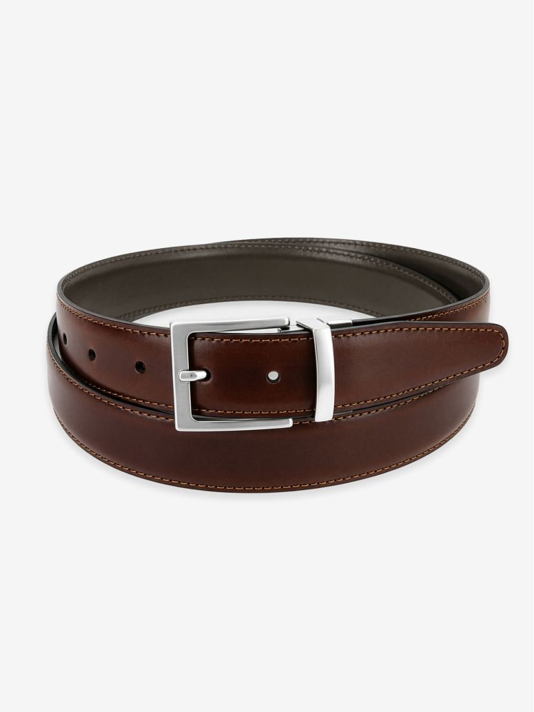 Omkeerbare riem bruin en grijs - James