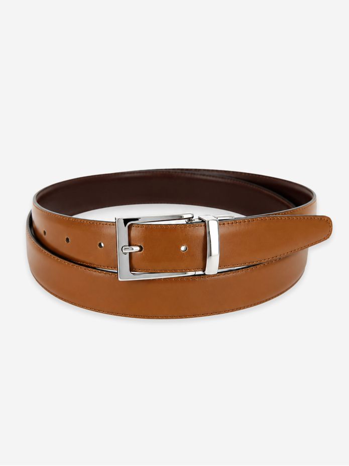 Omkeerbare riem camel en bruin James