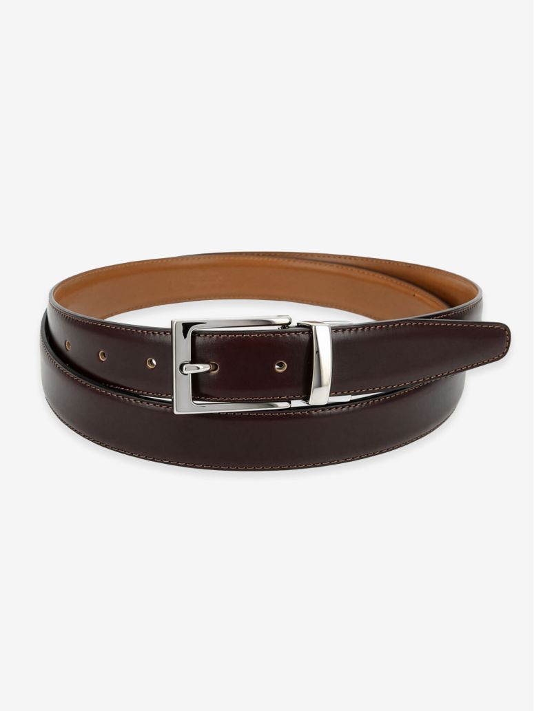 Omkeerbare riem camel en bruin James