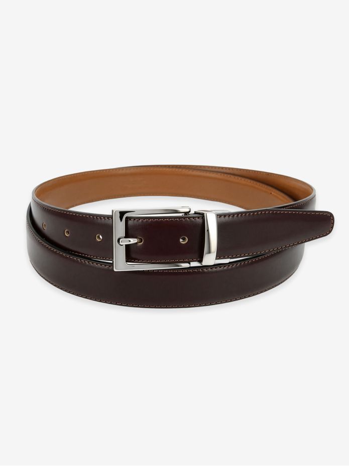 Omkeerbare riem camel en bruin James
