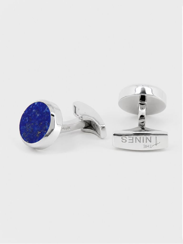 Manchetknopen massief zilver lapis lazuli Saint-Honoré