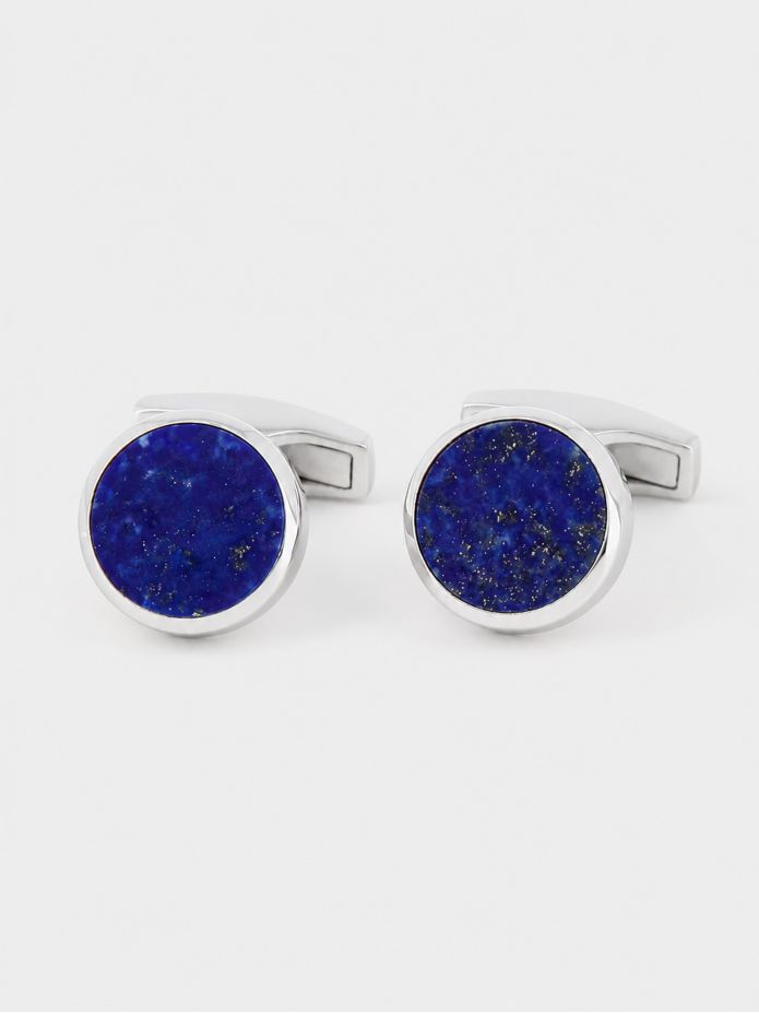 Manchetknopen massief zilver lapis lazuli Saint-Honoré