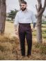 Bordeauxrode Gurkha-pantalon Dharan