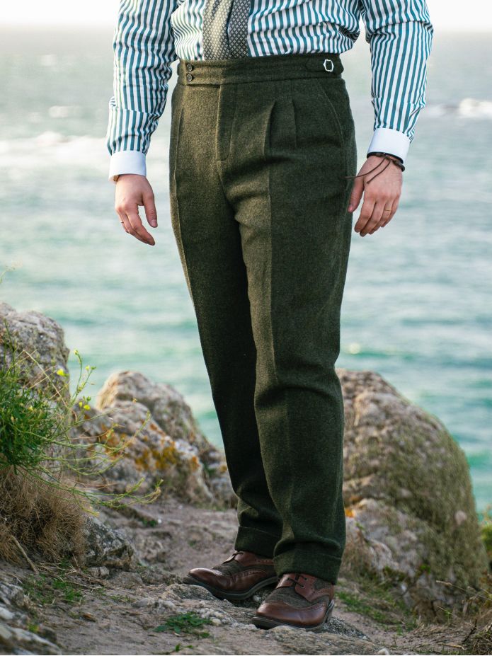 Lodengroene pantalon Kildare