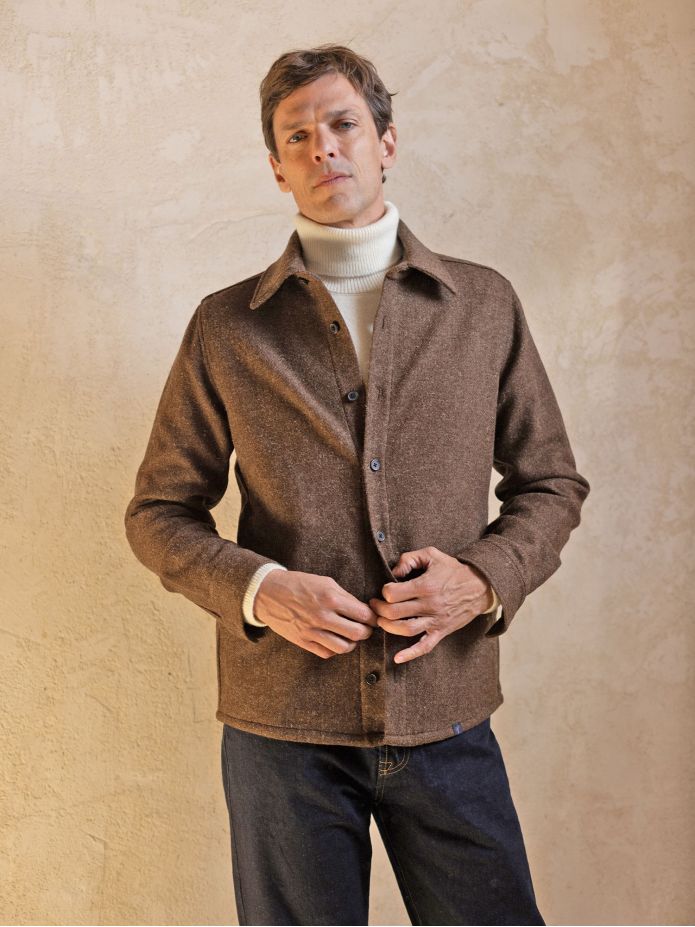 Bruin overshirt Dungloe