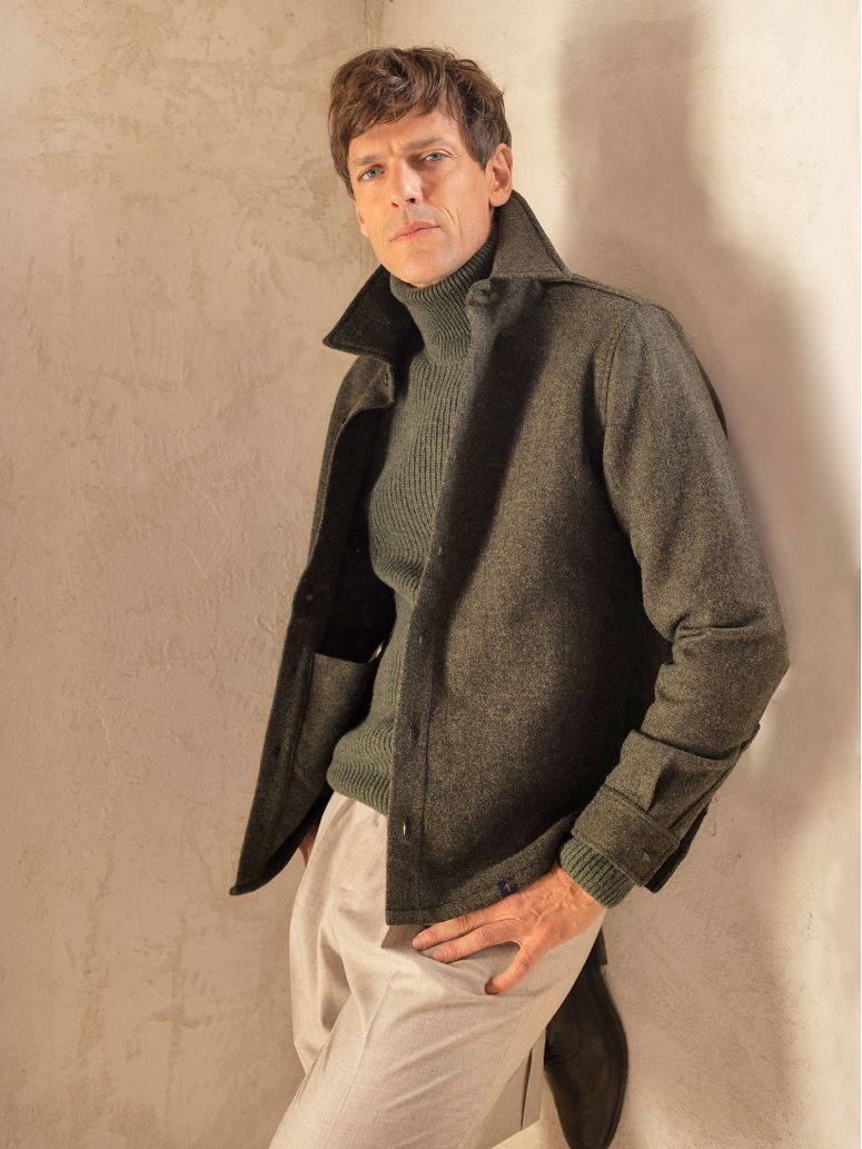 Groen overshirt Dungloe
