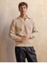 Beige trui met polokraag Finn