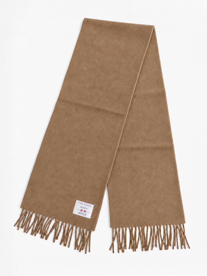 Camelkleurige wollen sjaal The Nines x Moon