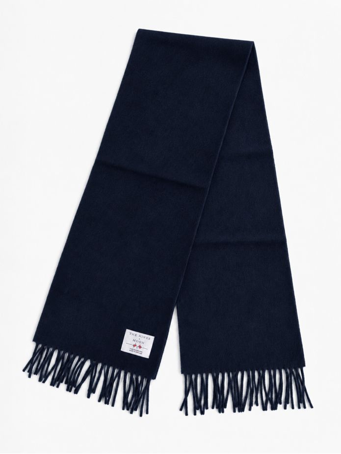 Marineblauwe wollen sjaal The Nines x Moon