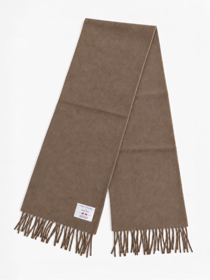 Taupekleurige wollen sjaal The Nines x Moon