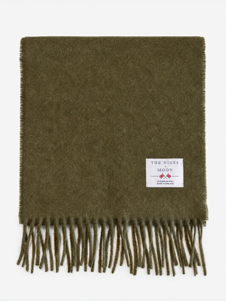 Groene wollen sjaal The Nines x Moon