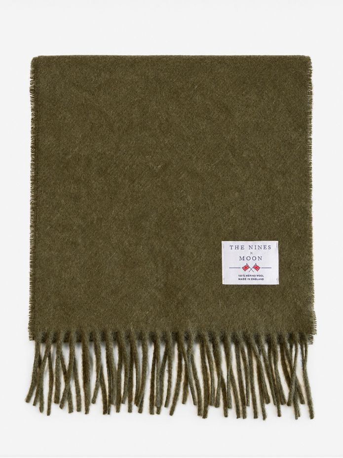 Groene wollen sjaal The Nines x Moon