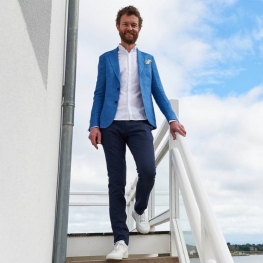 Hoe draag je een linnen jasje?