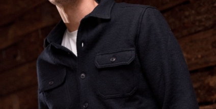Het wollen overshirt voor heren