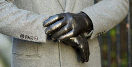 Touchscreen leren handschoenen voor Heren: chic en technologie combineren